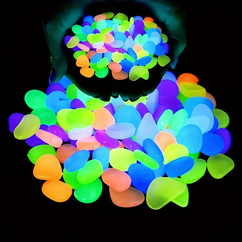 Aquarium Plants - 50-200 pezzi di ciottoli luminosi al