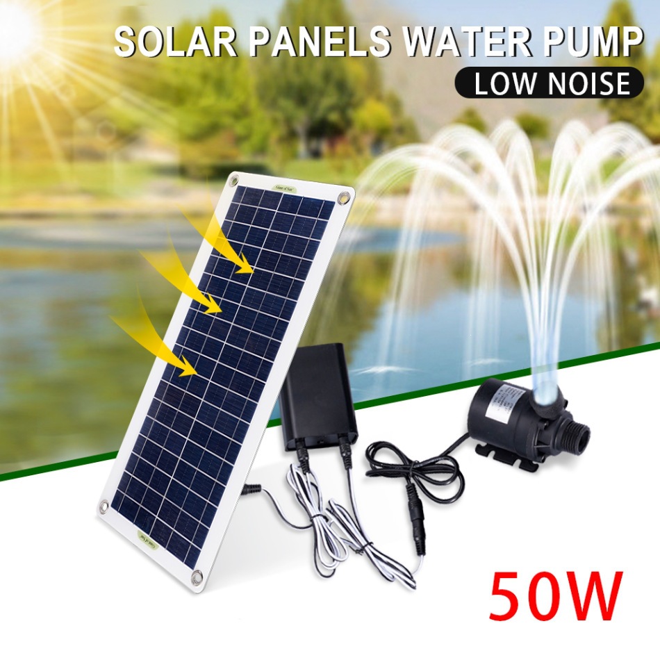 Aquarium Pump - Set Pompa Solare 50W, Motore DC