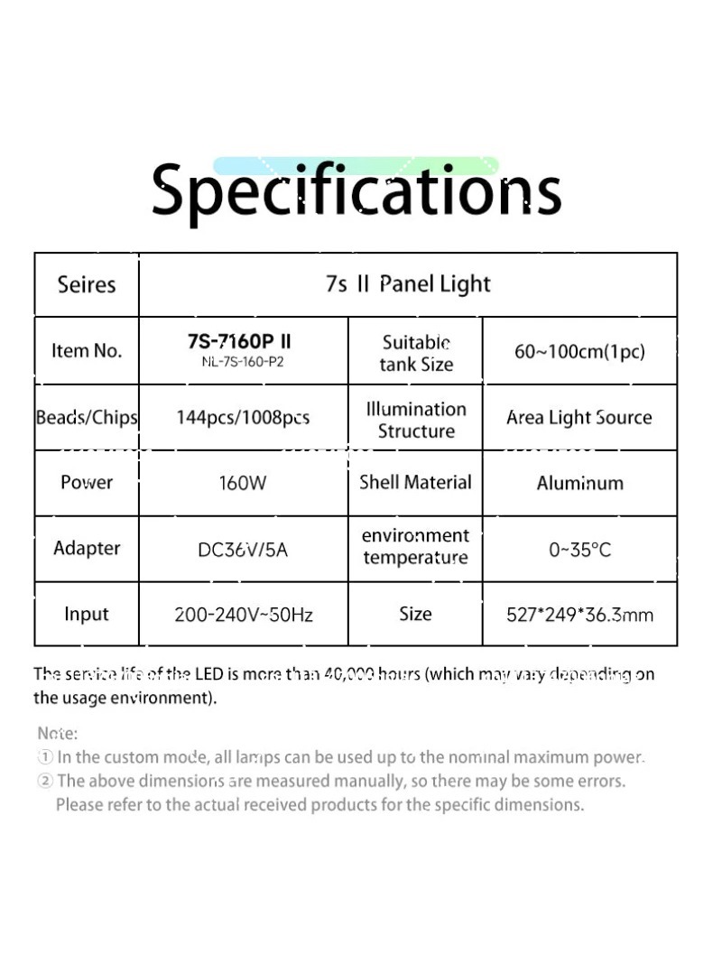 Luce LED per Acquario 160W RGB - Aquarium Plants recensione e prezzo